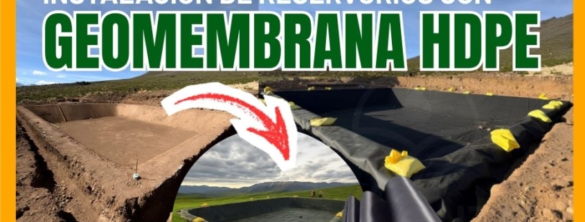 instalación de geomembrana HDPE en Peru AGRANZA