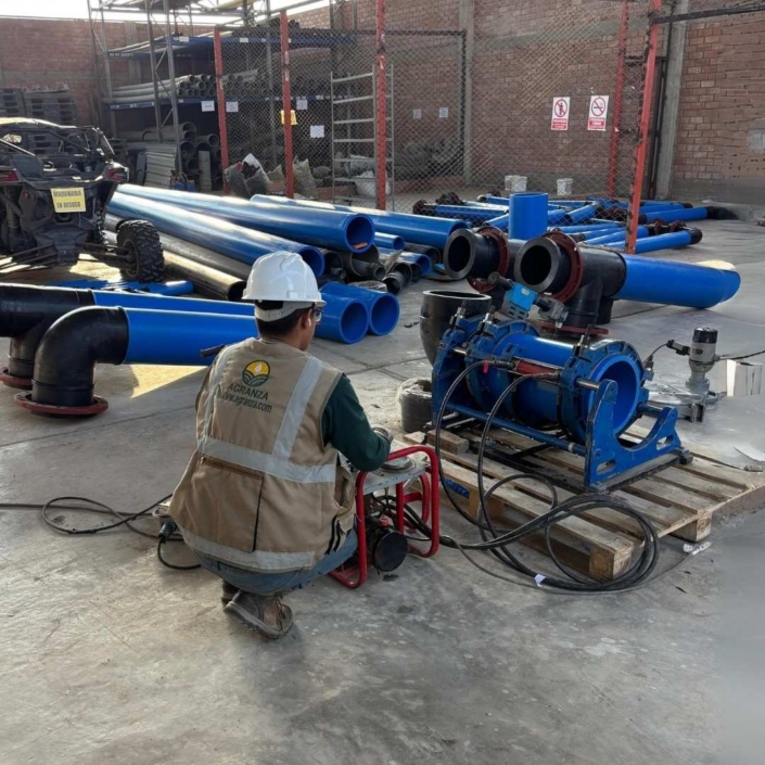 Termofusión de tuberías y accesorios HDPE en Huaral